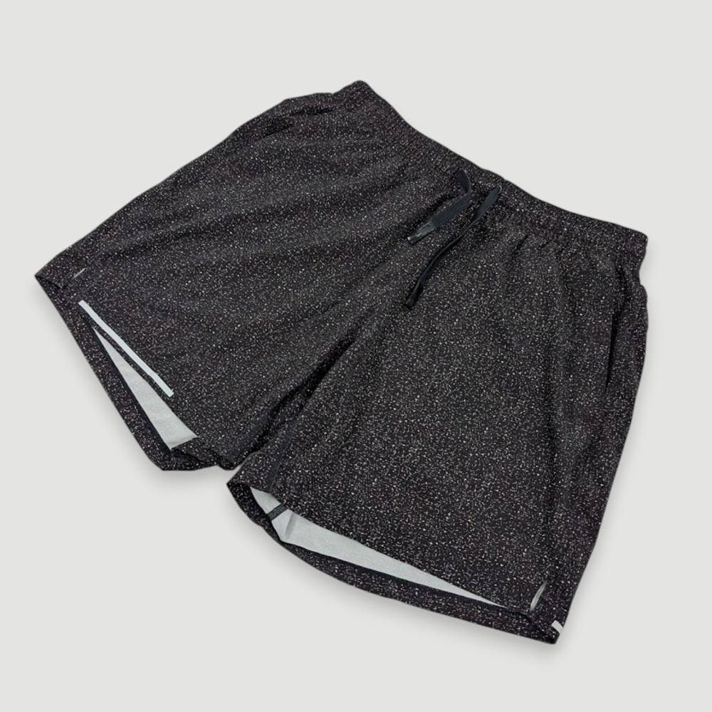 Bearbottom Run V2 Performance Shorts Mens Medium 5.5" Inseam Black Speckled